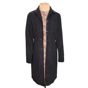 Vintage Guess Black Lightweight Trench Coat Women's Small